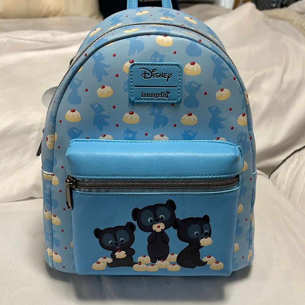 Brand new with tags Merida Loungefly bear cub brothers (some damage)